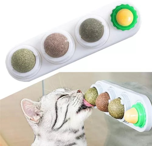 Katzenminze Spielzeug, 4 in 1 Katzenminze Ball für Katzen 